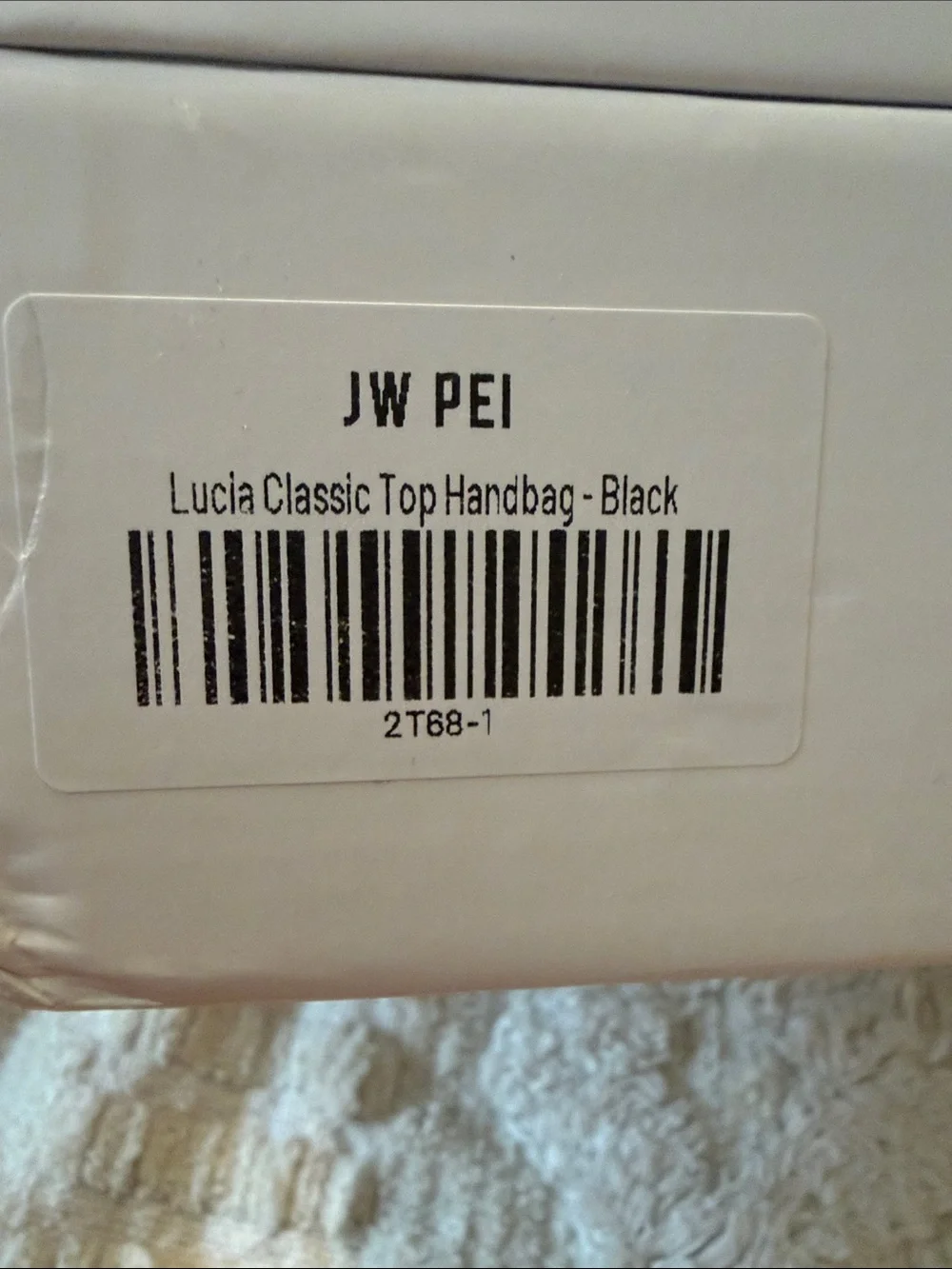 JW PEI Lucia Classic Top Handbag - Black